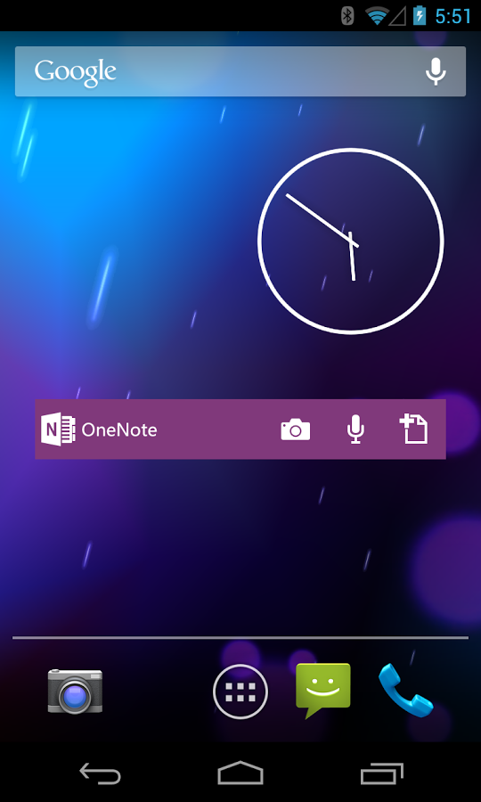 onenote widget windows 10