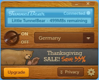 how to use tunnelbear on window