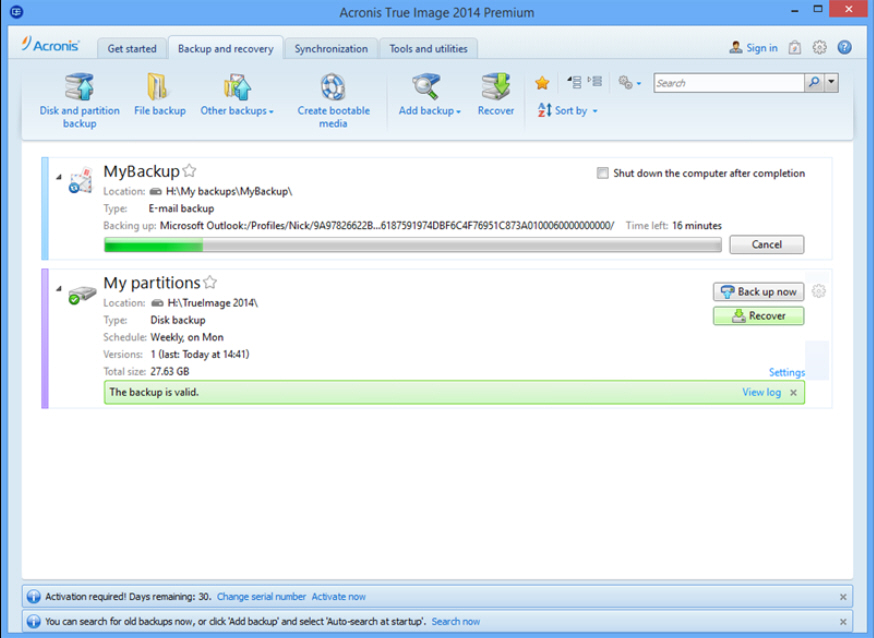 acronis true image 2014 free trial