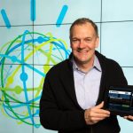 IBM's Mike Rhodin demonstrates a Watson cloud service