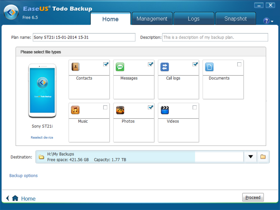 easeus to do backup free