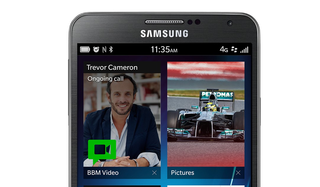 BlackBerry 10 OS Android Samsung Galaxy Note 3