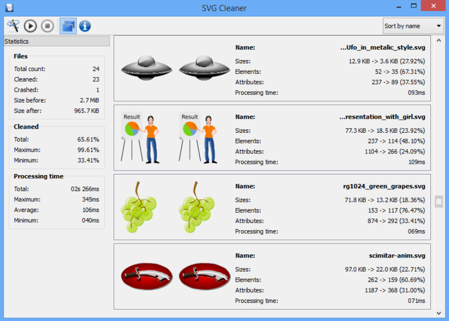 Download Cut SVG file size by 66%+ with SVG Cleaner