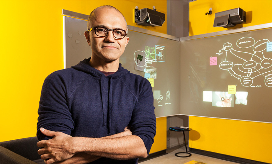 Satya Nadella on growing up middle-class in India. Watch interview with  LinkedIn CEO