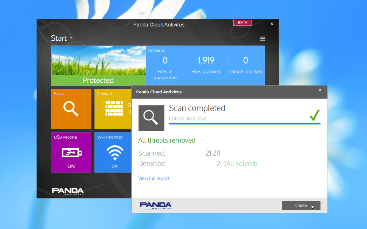 panda antivirus free cloud