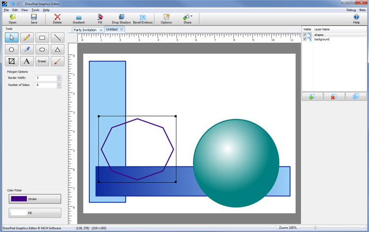 Download First look: DrawPad Graphics Editor