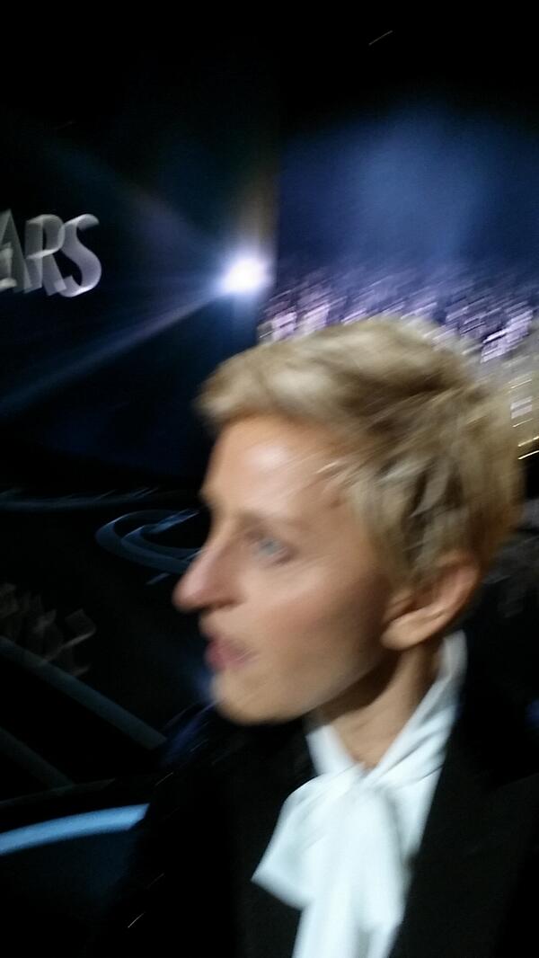 Elen DeGeneres Blurry Selfie