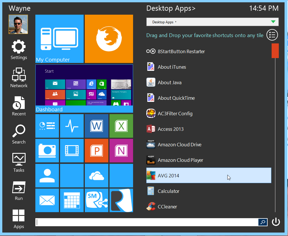 Classic shell windows 8 skin