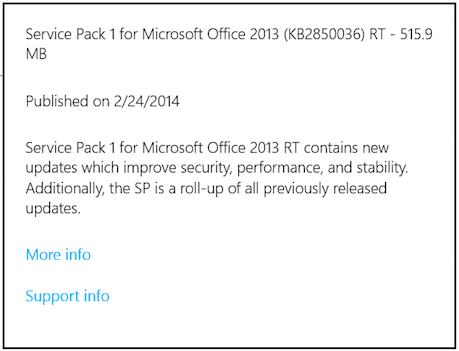 How to update Microsoft Office 2013 Service Pack 1