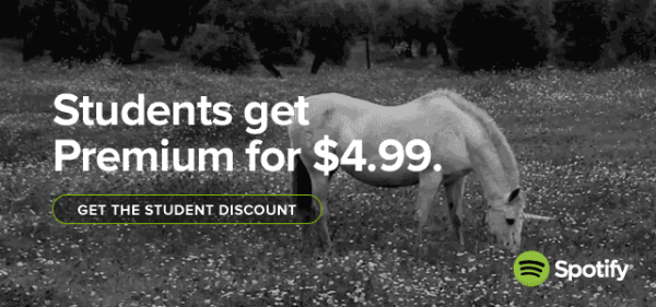 spotify discount for students