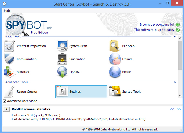 spybot search destroy windows freeware