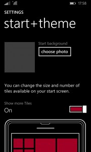 Windows Phone 8.1 Start Screen Configuration