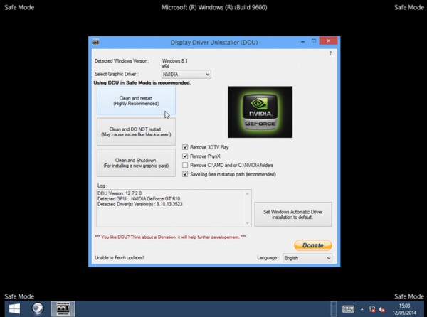 nvidia display driver uninstaller download