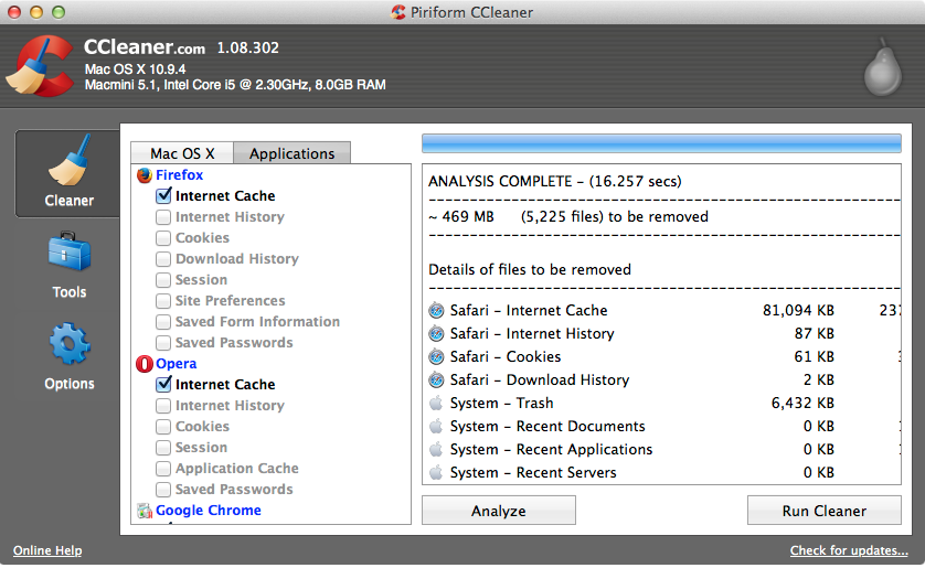 ccleaner for mac version history