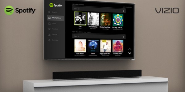 Spotify to appear on Vizio Smart TVs