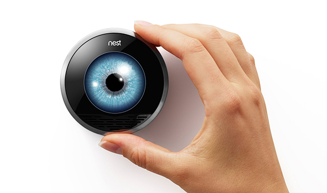 Nest store camera thermostat