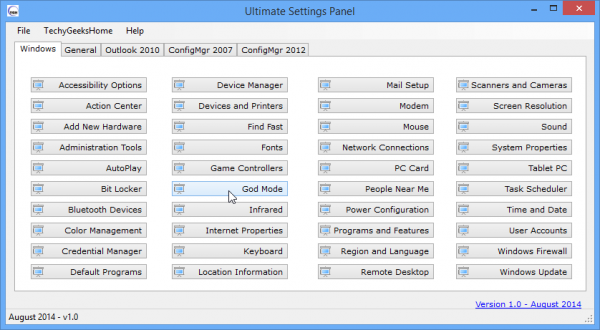 ultimate settings panel pro