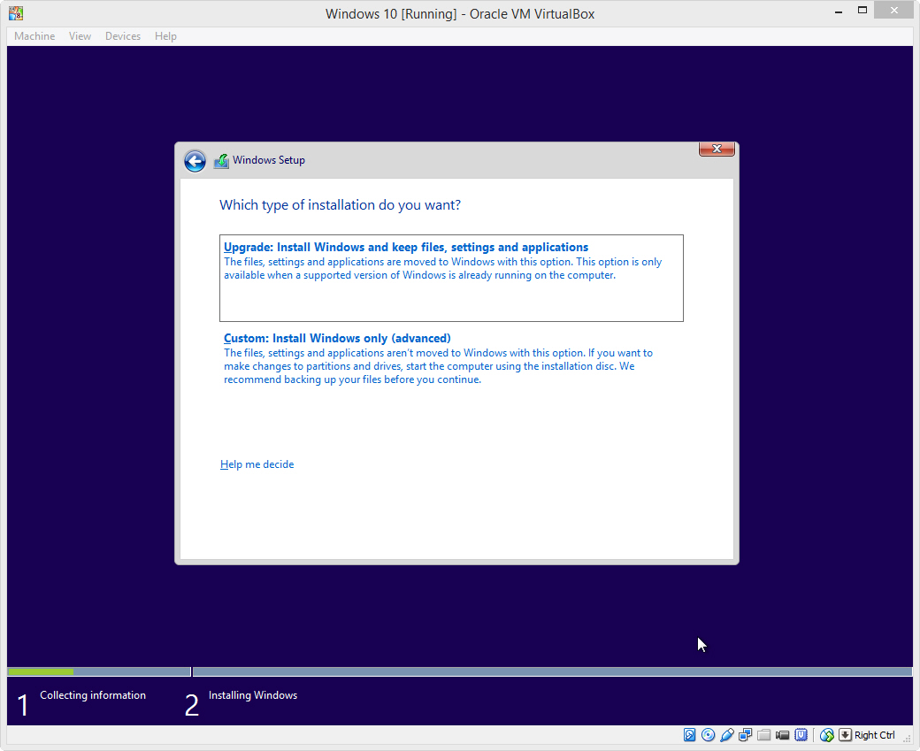 installation windows 10 iso