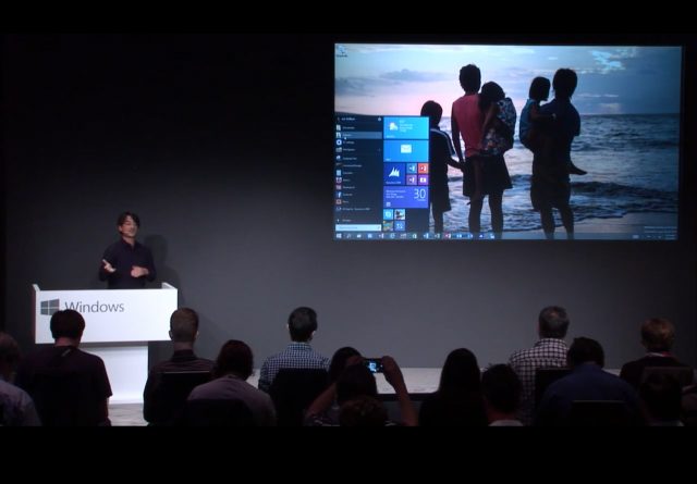 Watch the Windows 10 presentation