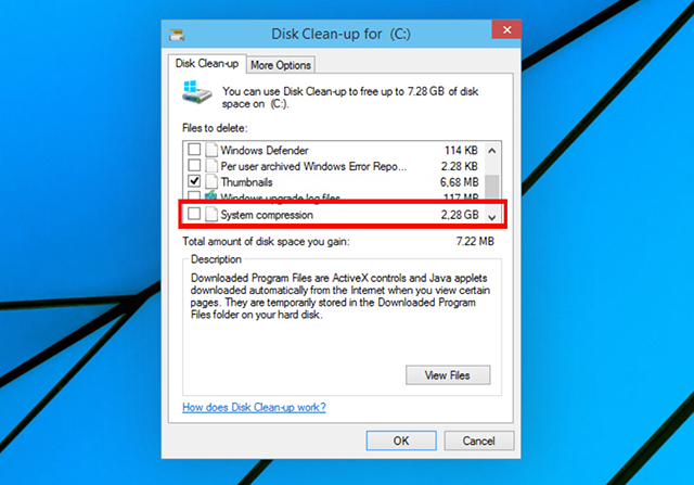 disk cleanup