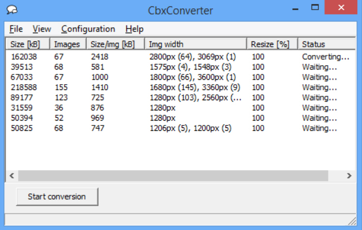 convert cbr to cbz