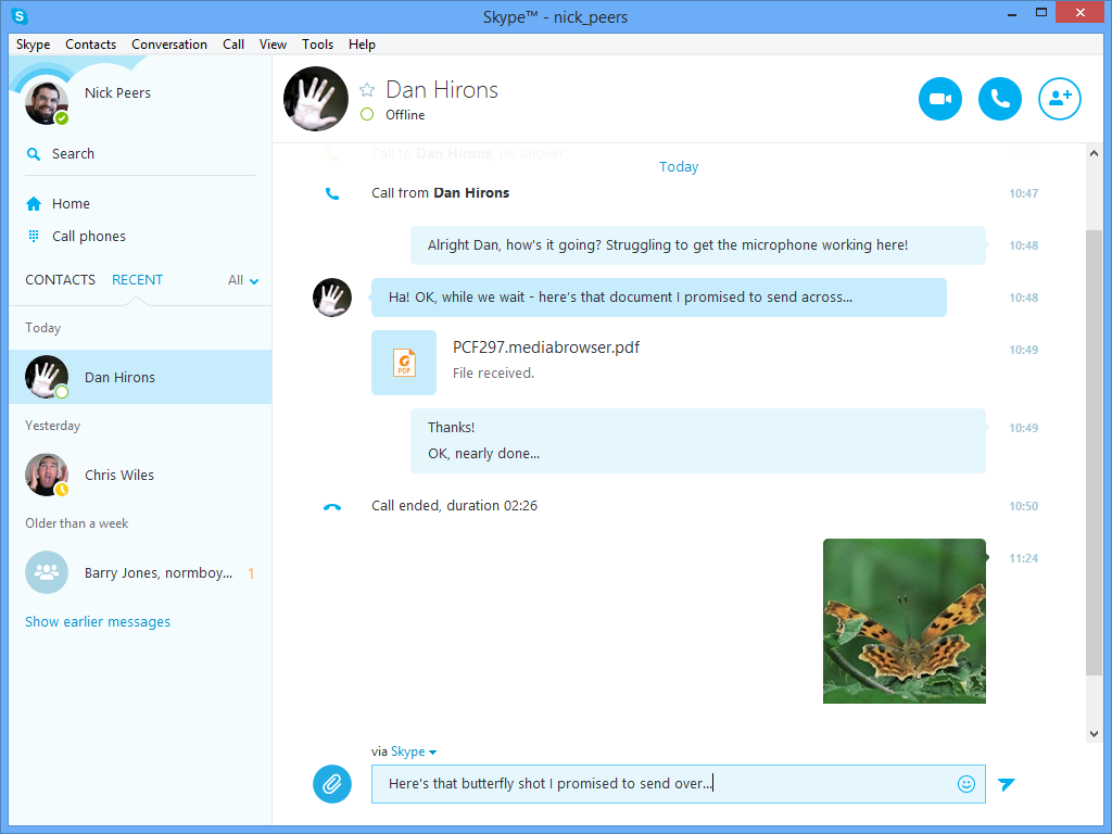 skype download folder windows 10
