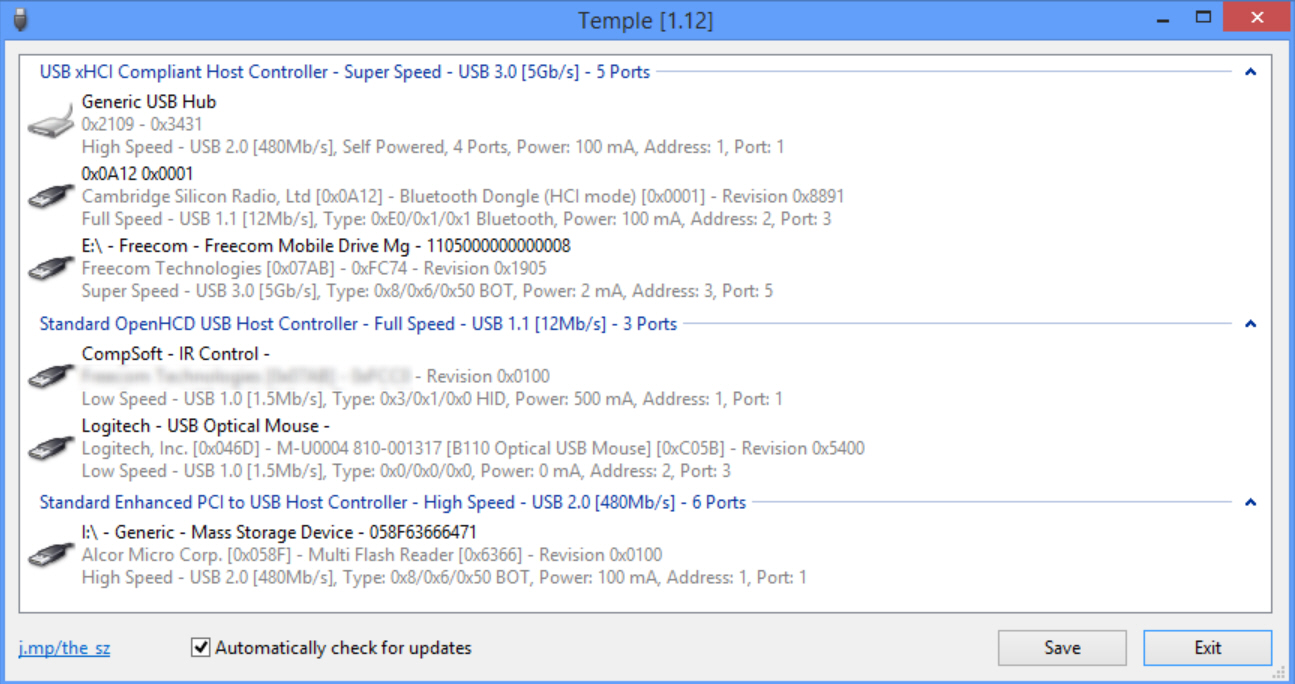 Generic mass storage device. Multi Flash Reader USB device.