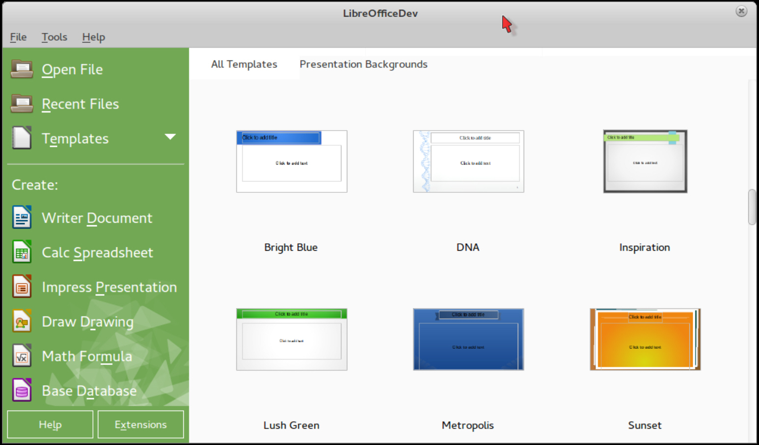 Libreoffice for mac os recent files list missing