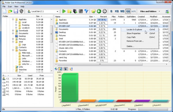 Find your PC's most space-hogging folders with Folder Size