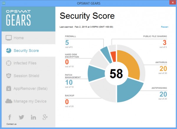 Check and manage Win7+ and Mac security with OPSWAT GEARS