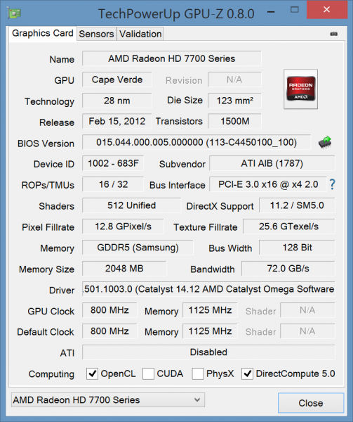I added a PowerColor AMD Radeon R7 250 2GB GDDR5 to my AMD AM1 desktop