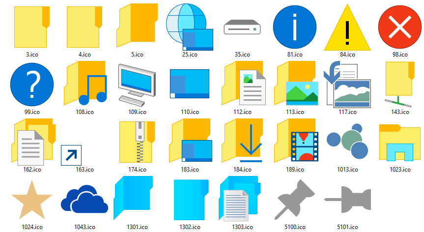 File icons windows 10 free download