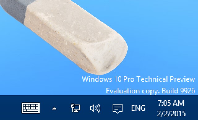 How to remove the build number watermark from Windows 10's desktop
