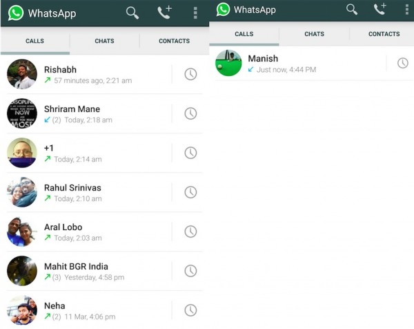 WhatsApp Internet Voice Call