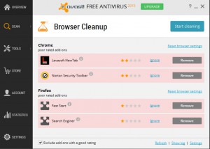 what does avast browser cleanup do