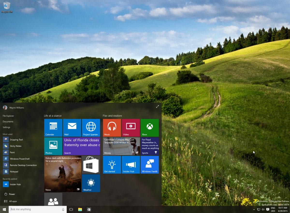 Windows 10 Build 10074 Available To Download This Is Whats New