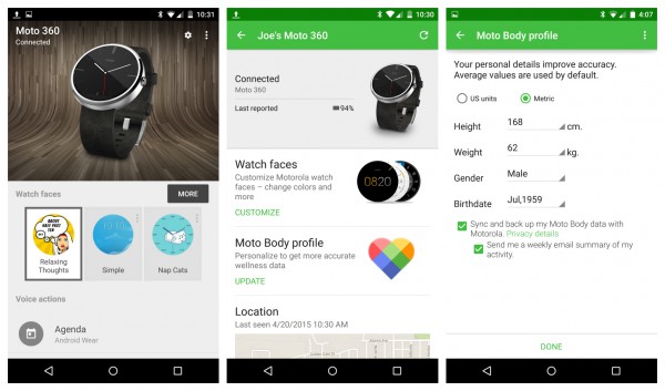 Android Wear and Motorola Connect