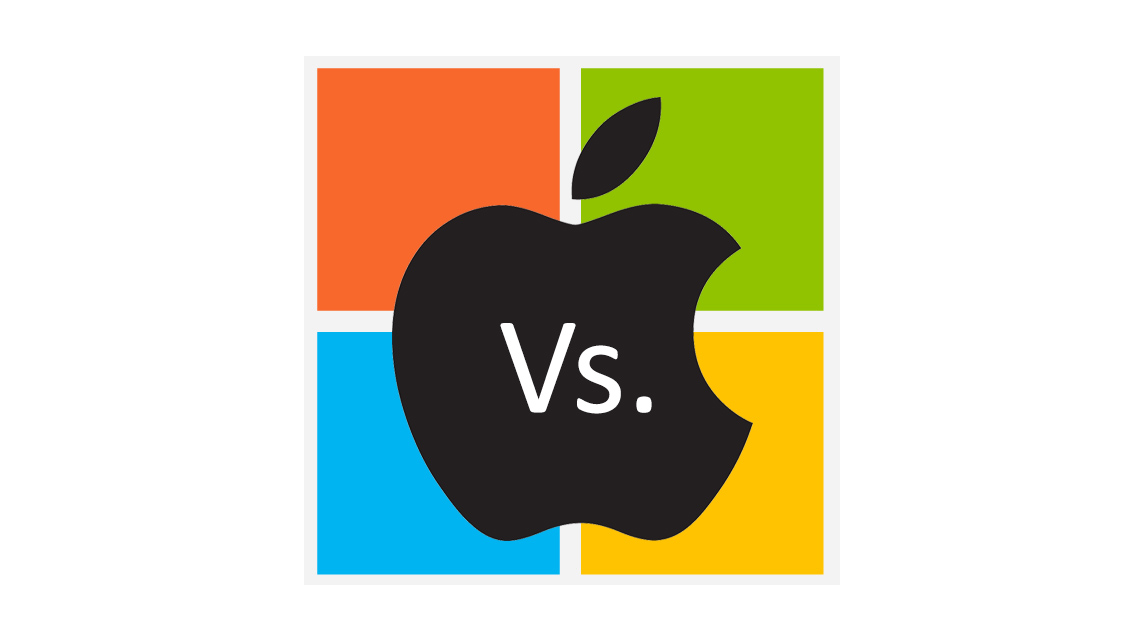 Hasil gambar untuk apple vs microsoft