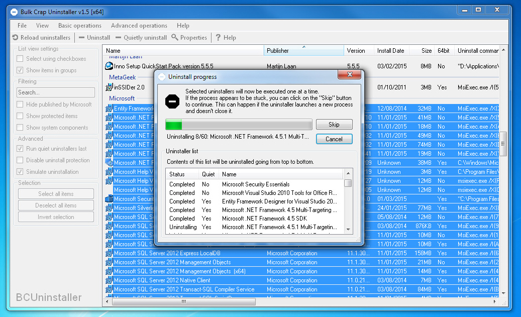 bulk crap uninstaller