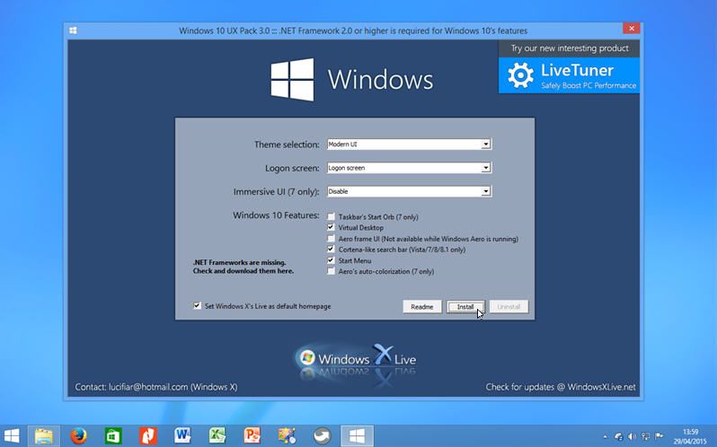 windows 7 to 10 transformation pack