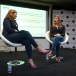 Divinia Knowles and Kimberly Hurd on stage at Google Campus, London