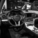 Interior of Mercedes-Benz SL500 roadster