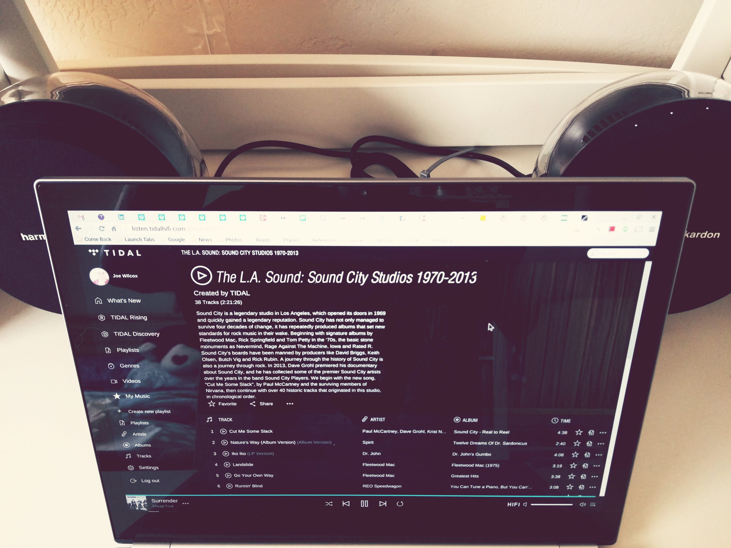 Tidal on Chromebook LS
