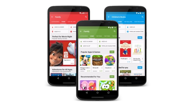 Google Play gets a family-friendly makeover