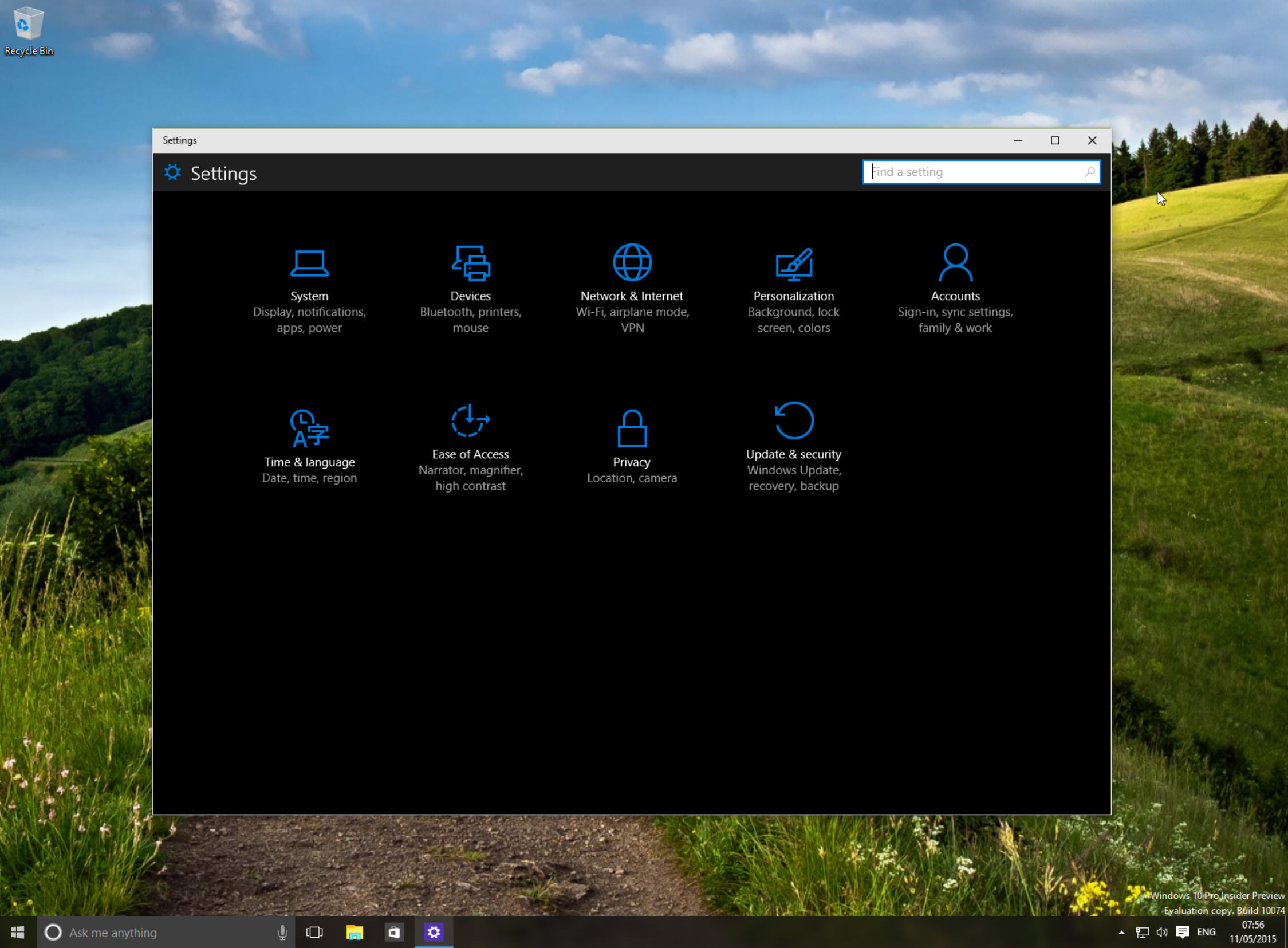 windows 10 dark