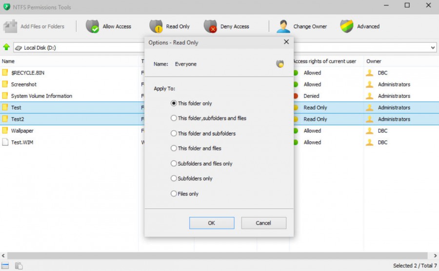 freefilesync ntfs permissions