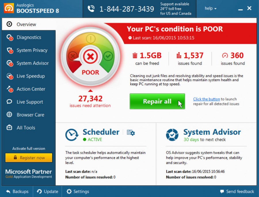auslogics boostspeed 10 license key free