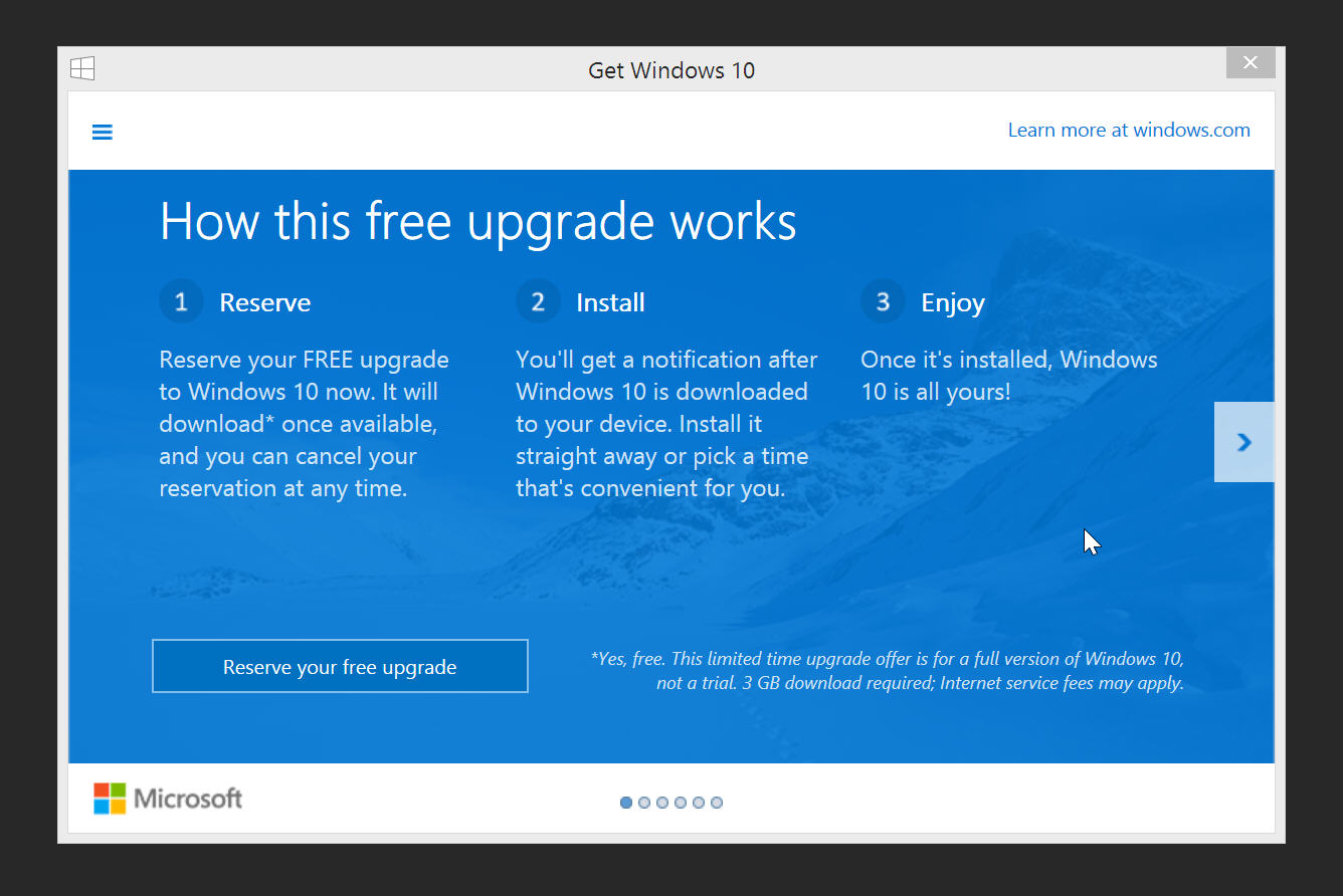 upgrade window 7 to windows 10