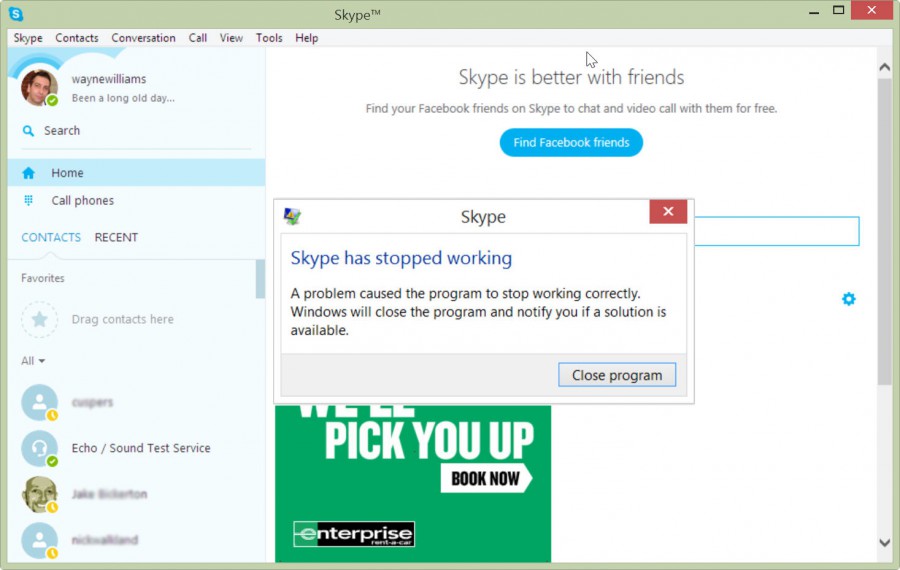 where is skype chat history stored