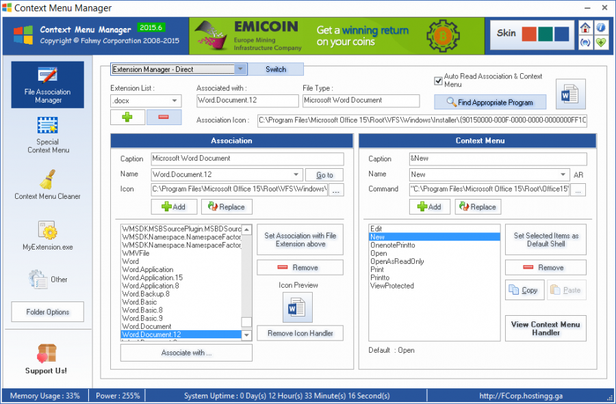 Работа с контекстным меню. Context menu Manager. Менеджер контекстного меню. FCORP context menu Manager. Контекстные менеджеры.